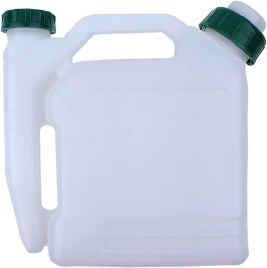 Mengfles 2-Takt - Brandstof Fles - Motor Onderhoud - Duidelijke Maatstrepen - 1 Liter - Wit — afbeelding 3