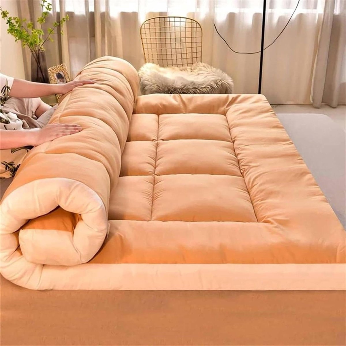 Japanse futon matras - Vloermat slaapmat - Comfortabel slapen - Ergonomisch ontwerp - 1100 x 200 cm - Niet gespecificeerd