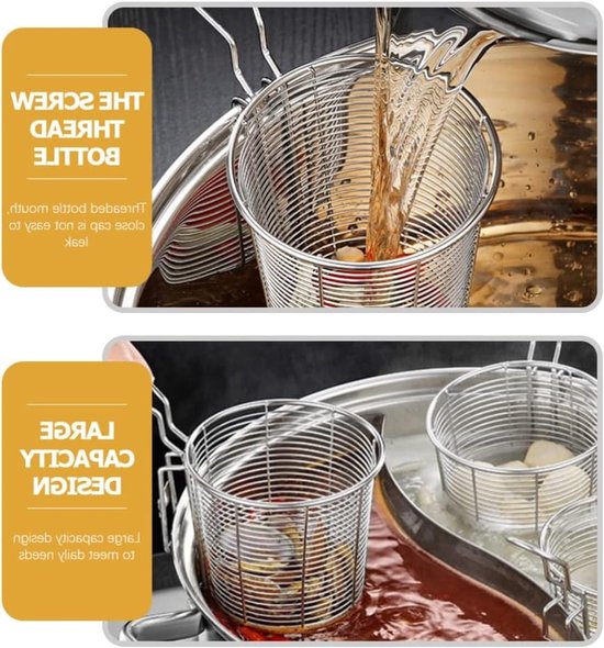 Dailygoods- Pastamachine Roestvrij Staal - Multifunctioneel - Duurzaam - Veilig - Handvat - Praktisch Gebruik - Zeef van Dailygoods — afbeelding 3