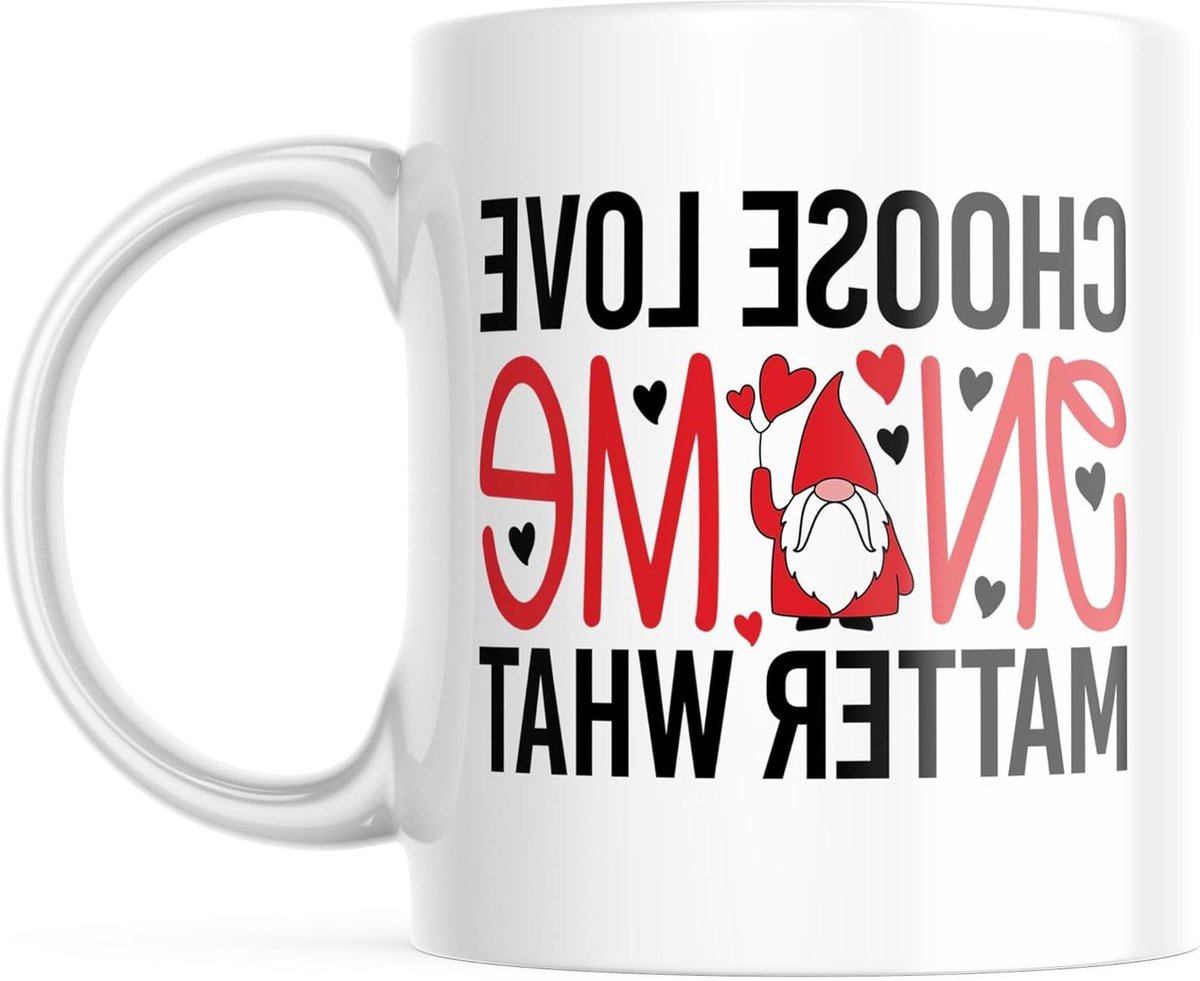 Valentijn Mok - Koffiemok Theeglas - Ochtend Genieten - Dubbelzijdig Bedrukt - 330 ml - Wit