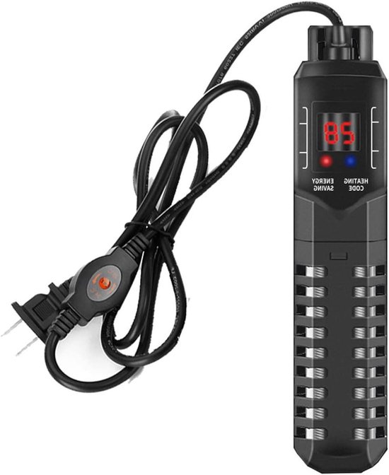 Aquarium Verwarmingsstaaf - Aquarium Heater - Vissen Welzijn - Intelligente Temperatuurregeling - 50W - Zwart