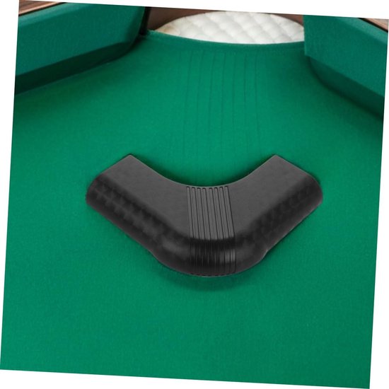 Hoekbeschermers Biljarttafel - Tafelhoekbeschermers Pooltafel - Meubilair Beschermen - Antislip Nylon Materiaal - 13x13x2 cm - Zwart — afbeelding 2