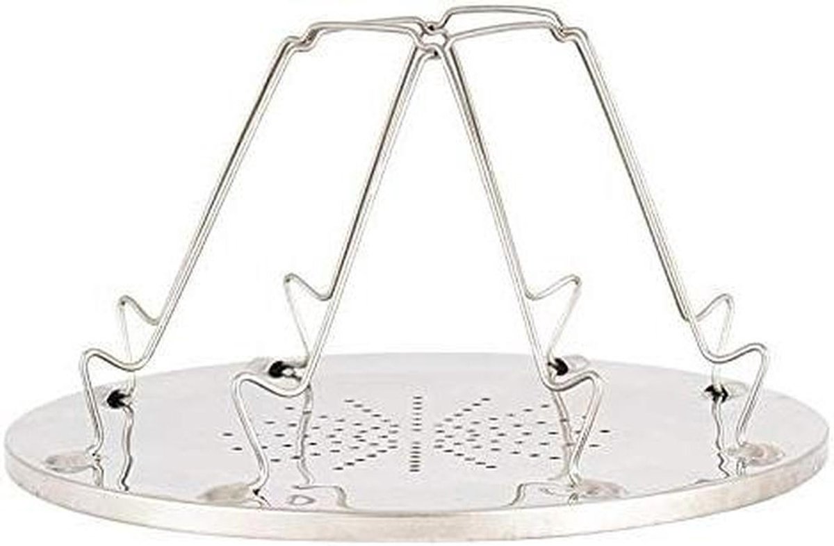 Broodrooster Rack - Toast Rek - Kamperen - Opvouwbaar Ontwerp - 22 cm - Zwart