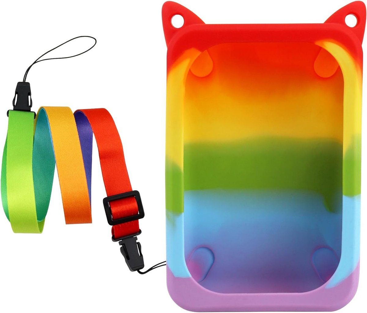 Beschermende Silicone Hoes met Lanyard voor Interactieve Verhalenverteller - Multicolor, Duurzaam en Handig