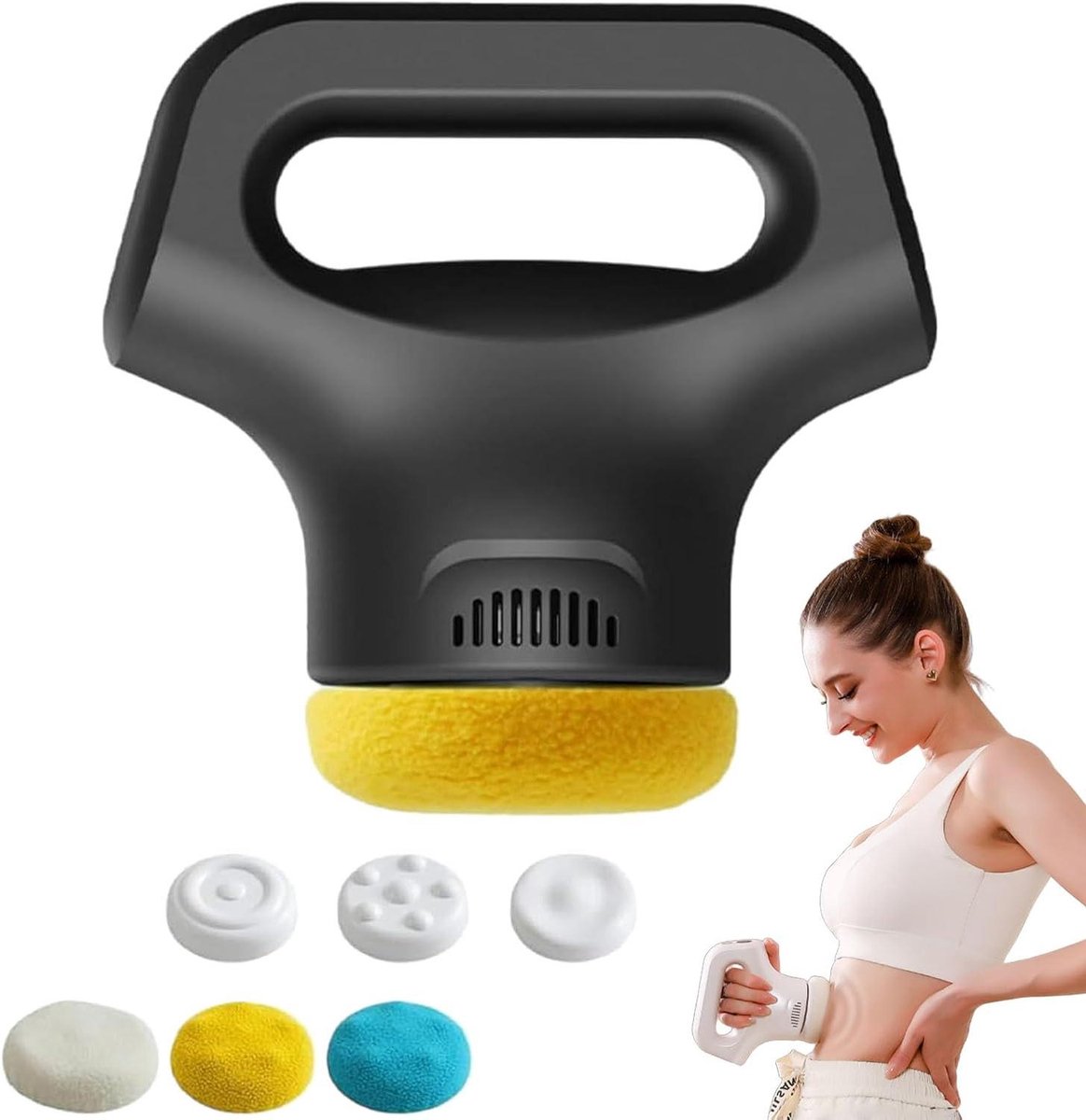 Massagepistool - Spierontspanningsapparaat - Spierherstel - 12 snelheden - 580g - Zwart