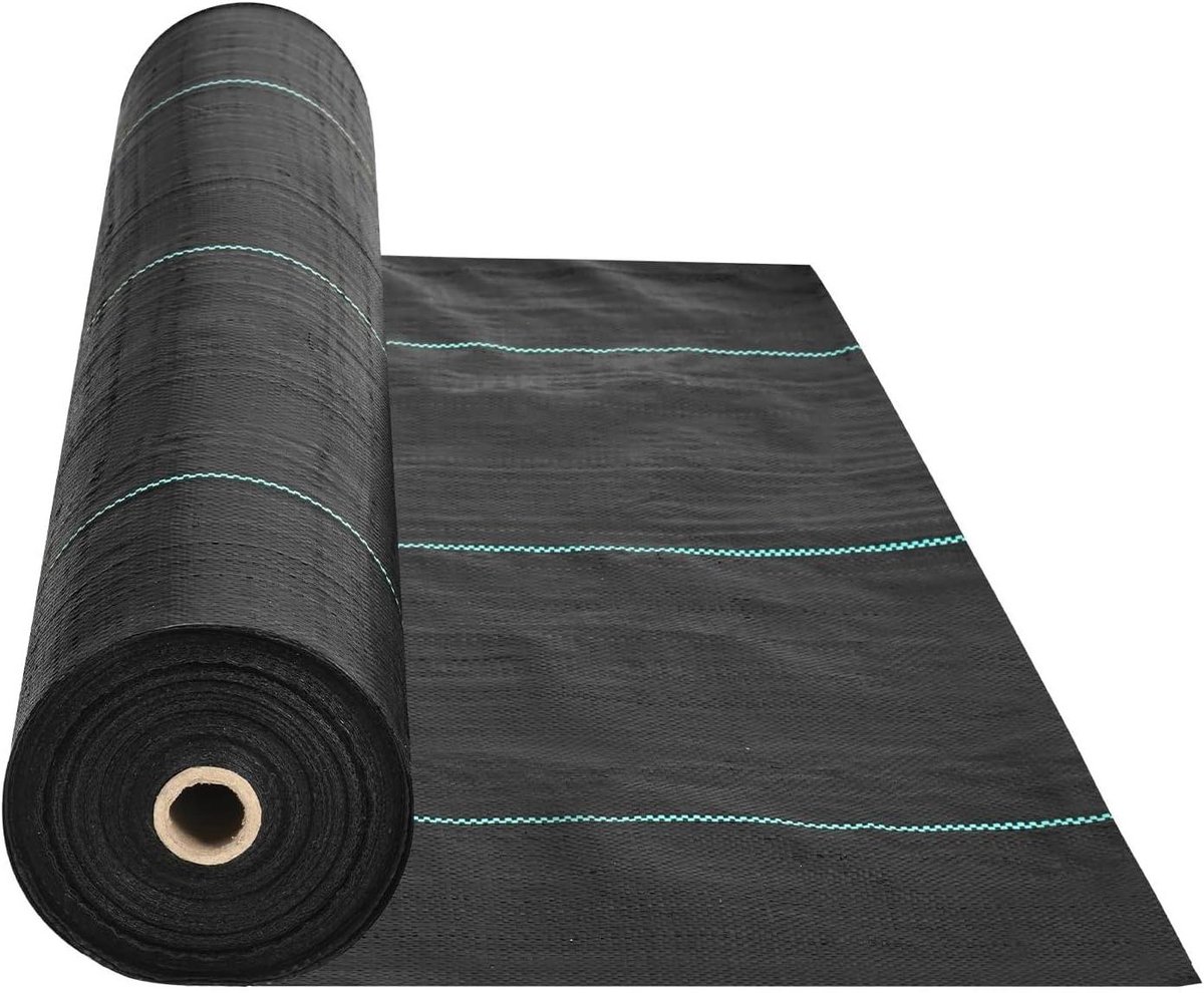 Worteldoek - Anti-wonddoek Bodemdoek - Onkruid Vrij Houden - Waterdoorlatend Ademend - 90g/m² 0.9x121m - Zwart