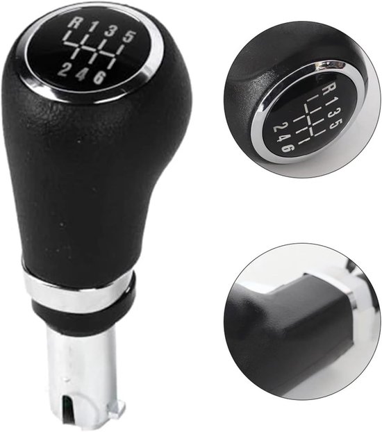 Schakelpookknop Auto - Versnellingspook - Auto Interieur Modificatie - Verbeterde Grip - 10 x 10 mm - Zwart — afbeelding 5
