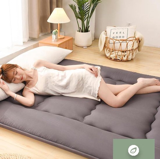 Opvouwbare Tatami Mat - Japanse Futon Vloermat - Ruimtebesparend Slapen - Ademend Katoen & Polyester - 120x200cm - Niet gespecificeerd — afbeelding 3