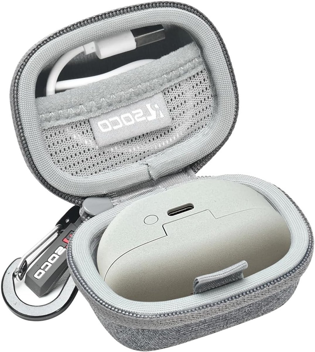 Duurzame en Stijlvolle Case Cover voor Sony WF-1000XM5 Oordopjes - Grijs, Bescherming en Design