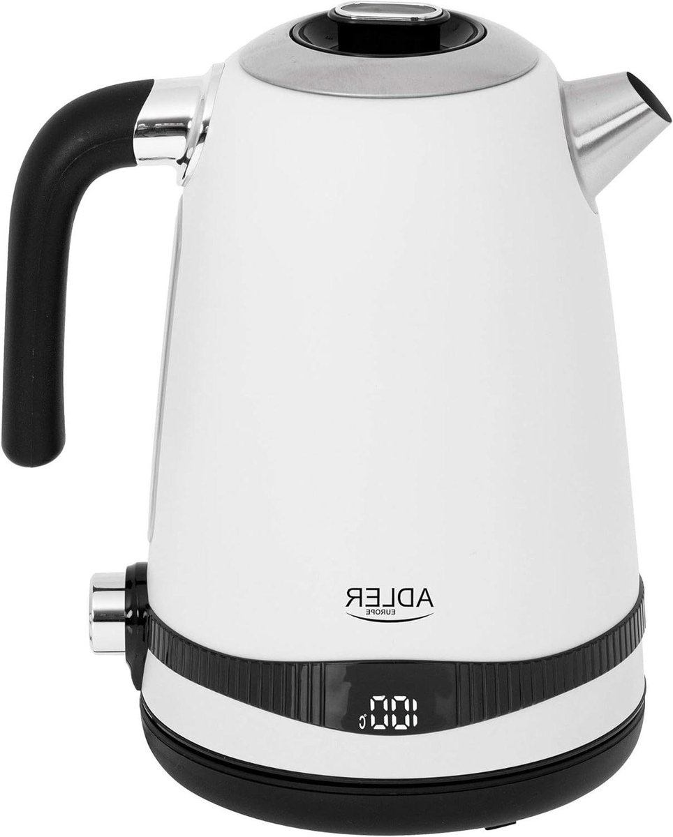 Waterkoker met Temperatuurregeling - Elektrische Waterkoker - Thee en Koffie Zetten - Instelbare Temperatuur - 17 Liter - Wit