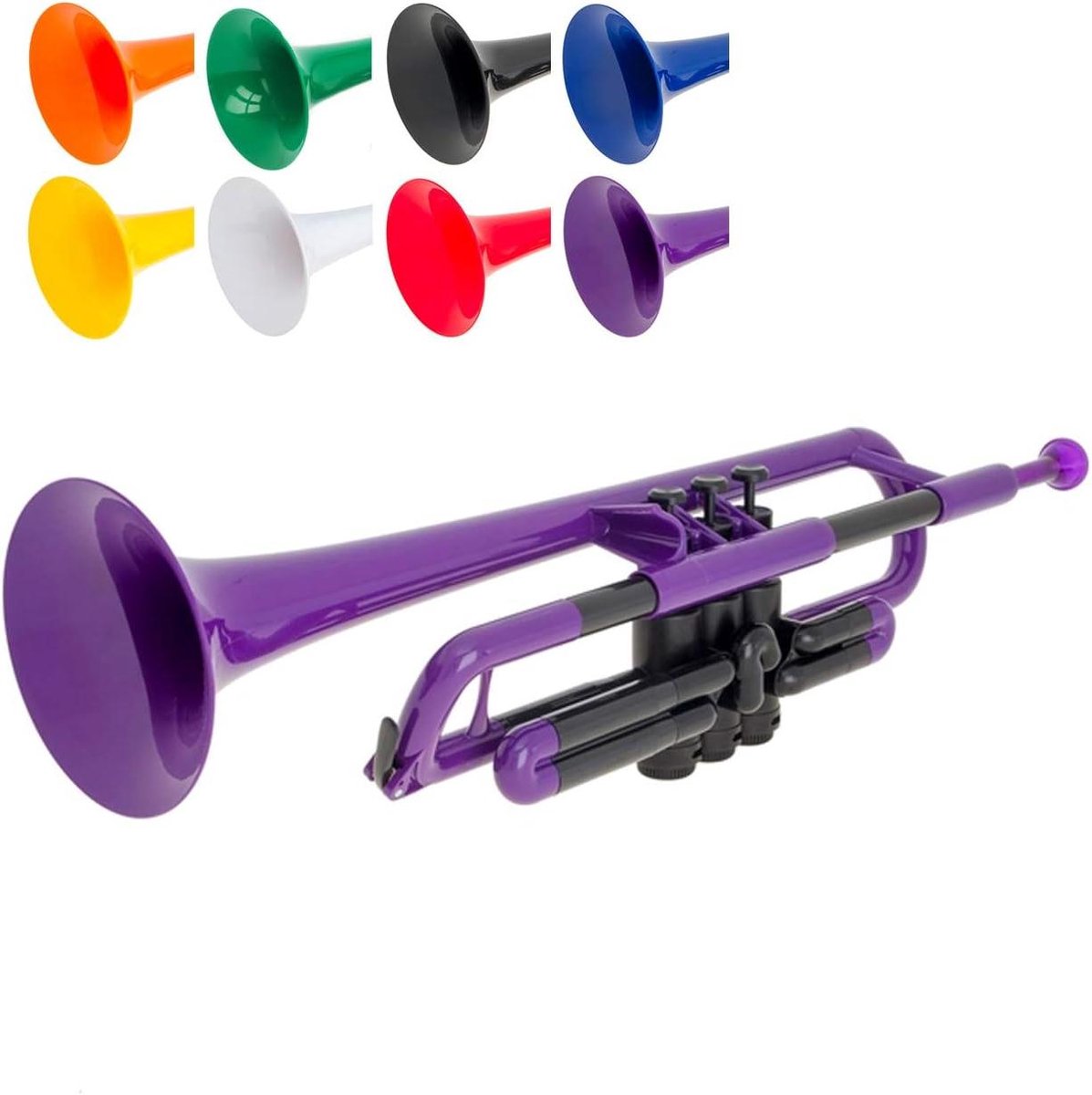 Plastic Trompet - Beginnerstrompet - Muziek Leren - Lichtgewicht en Duurzaam - Paars