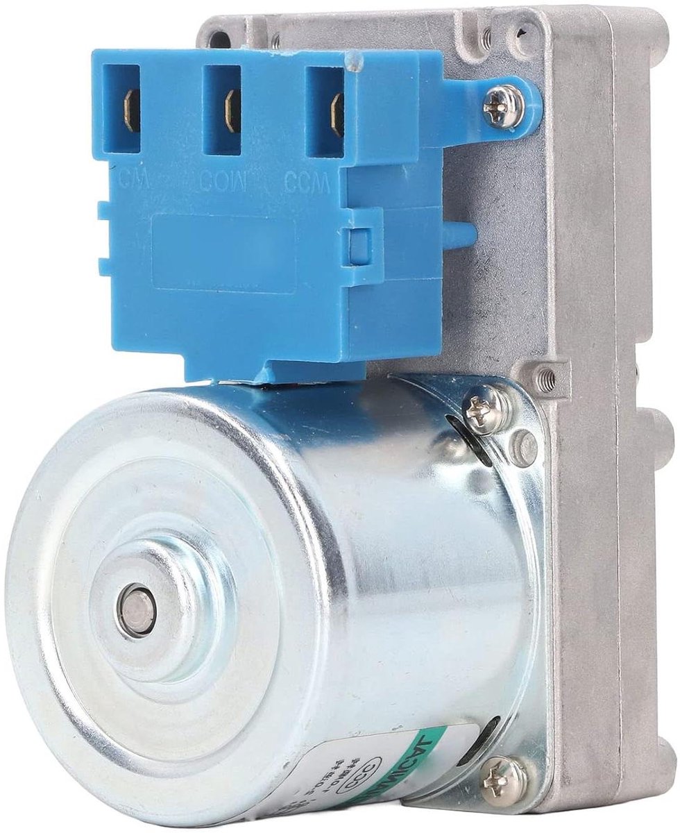 BAFOVY 1 RPM Pelletkachel Auger Motor, 0.14mm Metaalspoel, Hoogspanning, AC220V 20W Motor, Aluminiumlegering Materiaal, voor PHC90 Cast, PP60, PP60 RF, PP70, PP130, PP130 B, P130 RF, (2r/min)