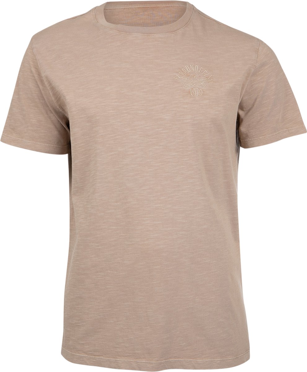 Brunotti Mattey T-Shirt 100% Slubkatoen Regular Fit M Chinchilla