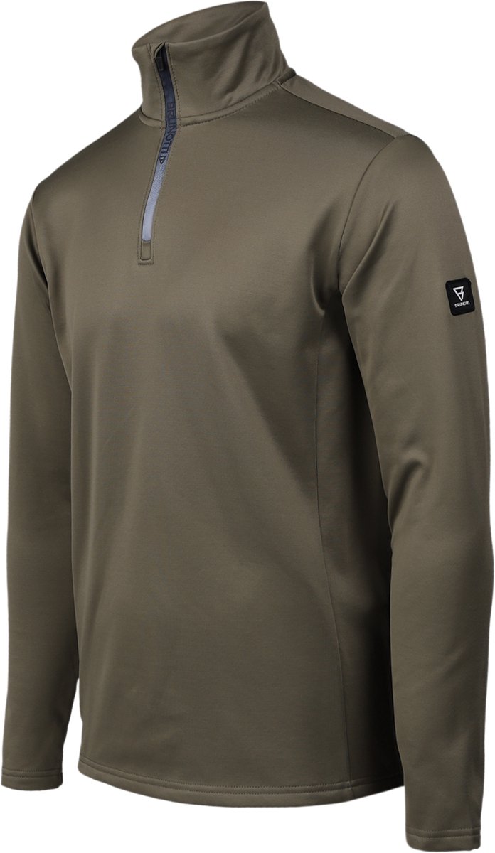 Brunotti - Heros Snow Fleece Heren - Dusky Green - Fleece Vest - Wintersport Kleding - Tricot Fleece - L