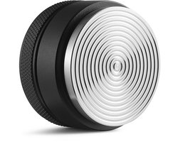 58 mm Koffietamper met veer en walnotenhouten handvat — 304 roestvrijstalen tamper met constante druk