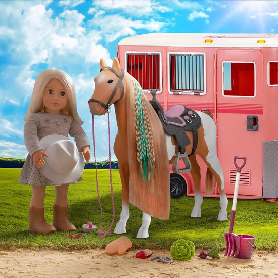 Modepop Abigale - Mode pop - Kinderen spelen - Bewegende ogen - 46 cm - Meerkleurig — afbeelding 3