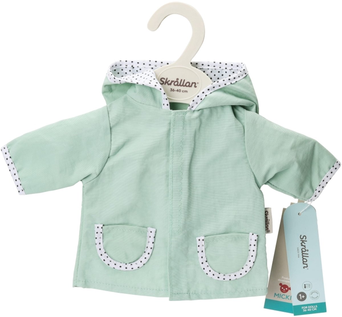 Poppenkleding regenjas (36-40cm)