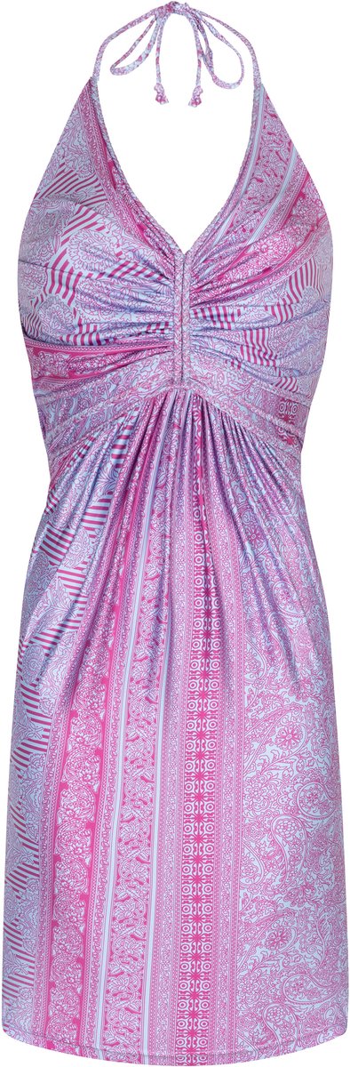 Chic by Lirette - Korte halter jurk Guna - Paars - XL