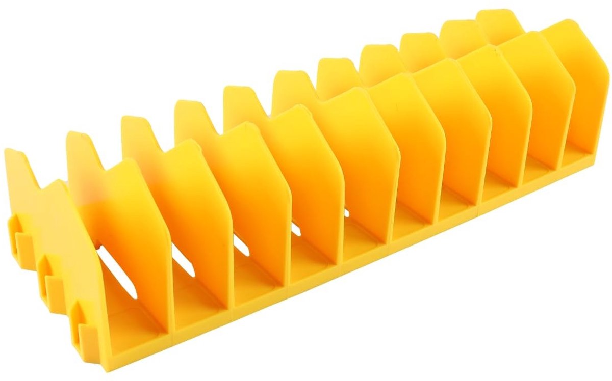 Allecto - Pliers Organizer met Antislip Basis - Geel, Uitbreidbaar en Lichtgewicht