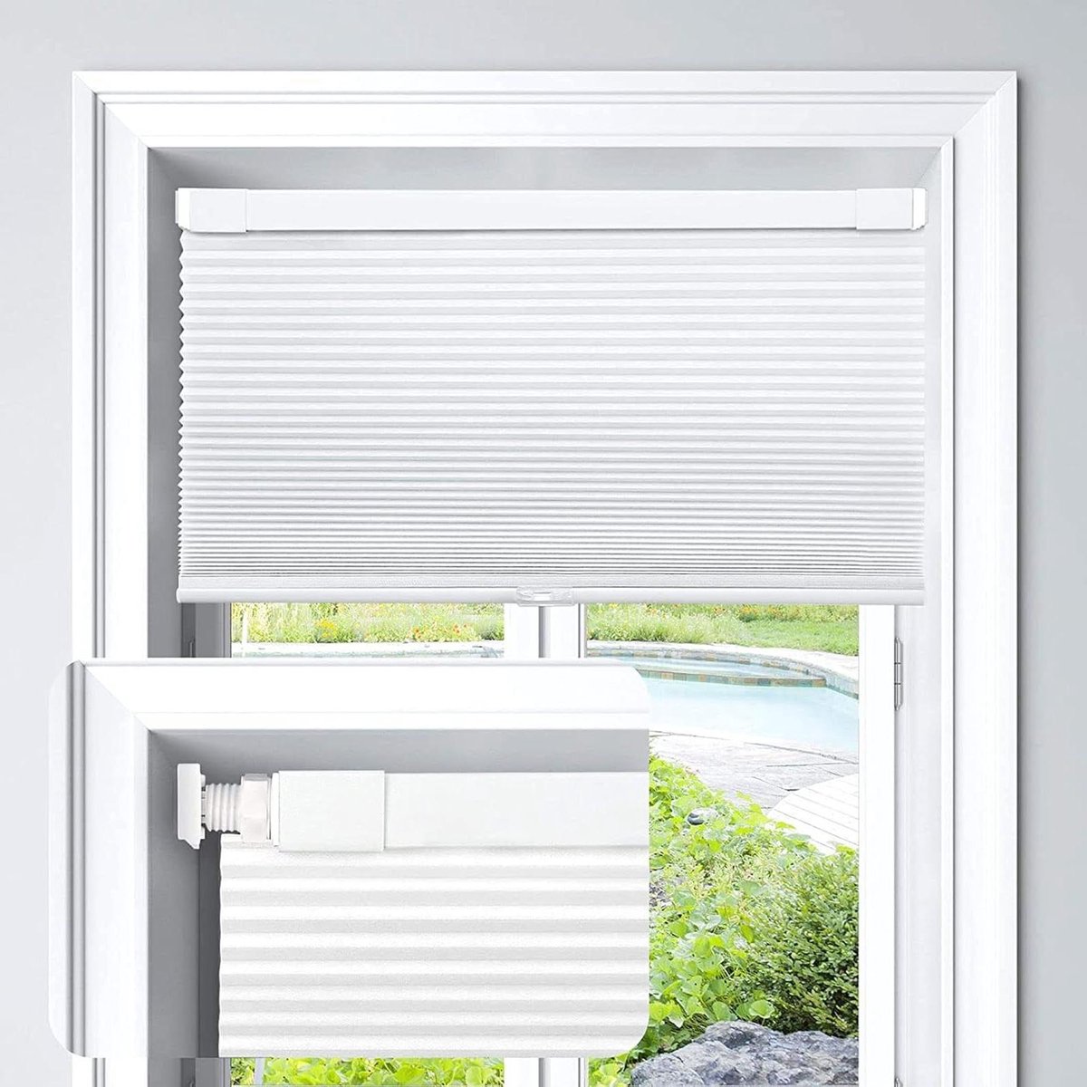 Aluminium jaloezieën, lamellen jaloezieën, metalen verduisterende horizontale jaloezieën, waterdicht thermisch geïsoleerd en verduisterend,