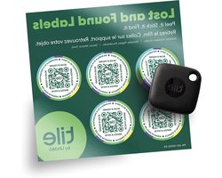 Tile Mate (2022) Bluetooth Item Finder, 1 Stuk, Zoekopdracht Met Behulp Van De Gemeenschap, iOs en Android App, Werkt Wet Alexa en Google Home, Zwart + Tile Gevonden voorwerpen-labels, Forest Green