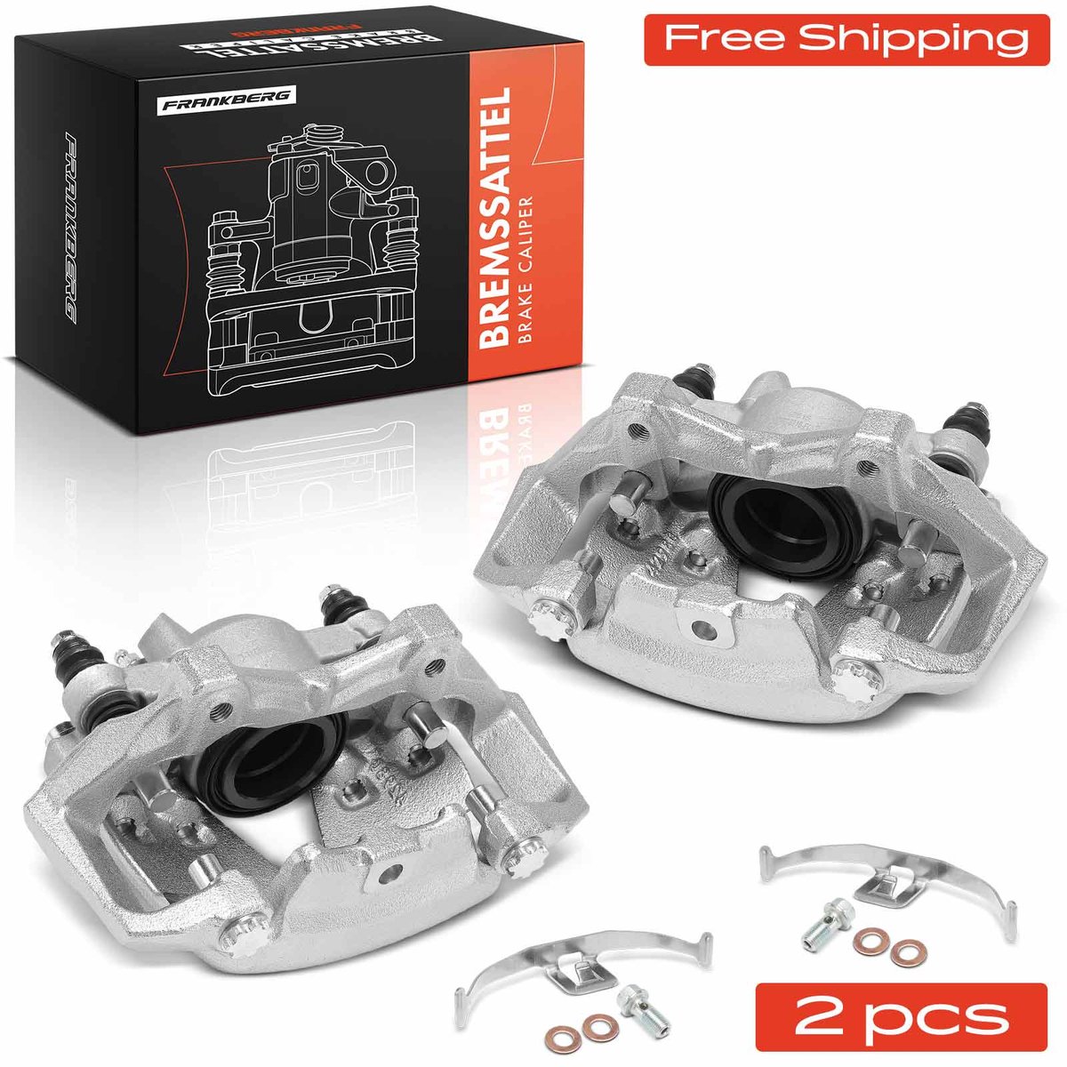 Frankberg 2x Remklauw Voor voor Mercedes-Benz W204 S204 W212 S212