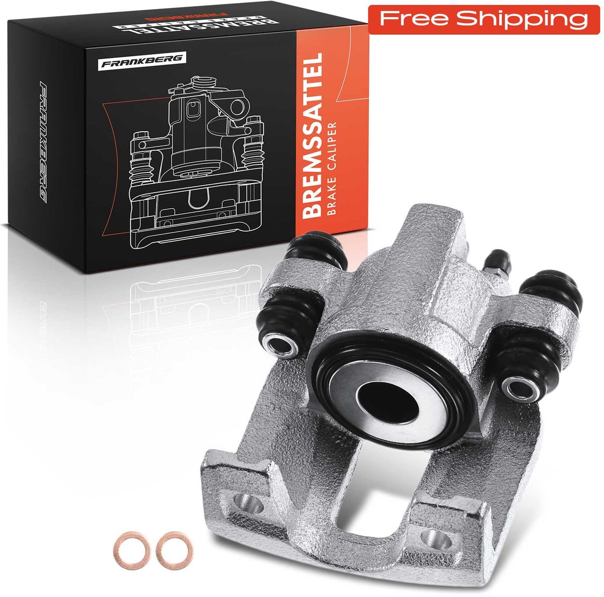 Frankberg 1x Remklauw Achteras Links voor Jeep