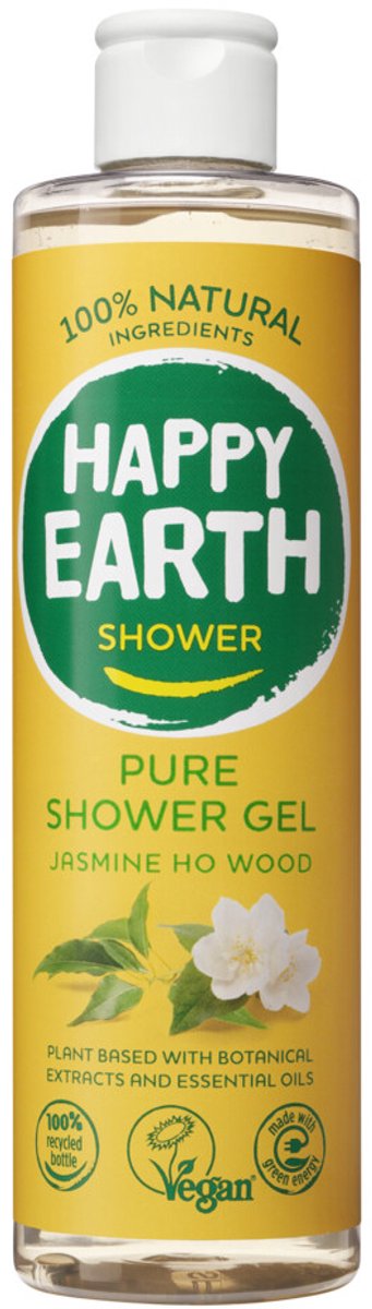 Happy Earth 100% Natuurlijke Douchegel Jasmine Ho Wood - 300 ml