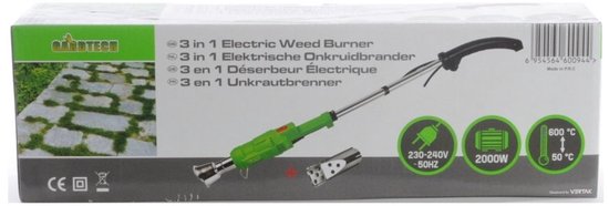 Electrische onkruidbrander 2000 Watt van Kinzo — afbeelding 5