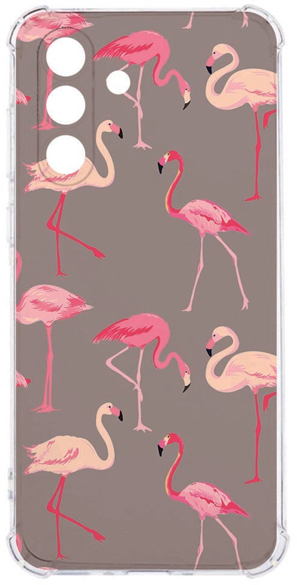 Samsung Galaxy A57 Flexibele back cover Flamingo Shockproof