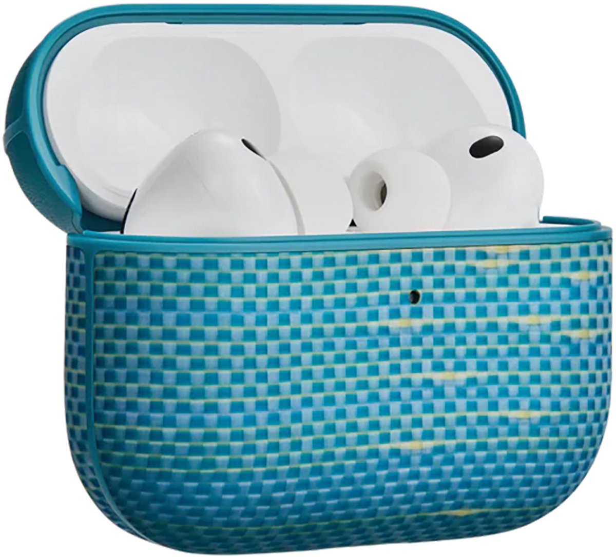 Pitaka Aramid fiber magnetisch hoesje AirPods Pro 3 – Milieuvriendelijk en duurzaam design – Ingebouwde N52 magneten voor magnetisch opladen – Compact en lichtgewicht voor eenvoudige draagbaarheid - Blauw