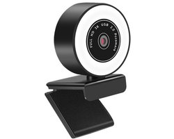 30 fps 1080p-webcam met ringlicht – PC-camera