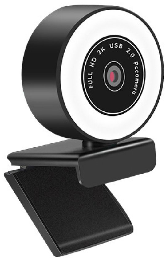 30 fps 1080p-webcam met ringlicht – PC-camera