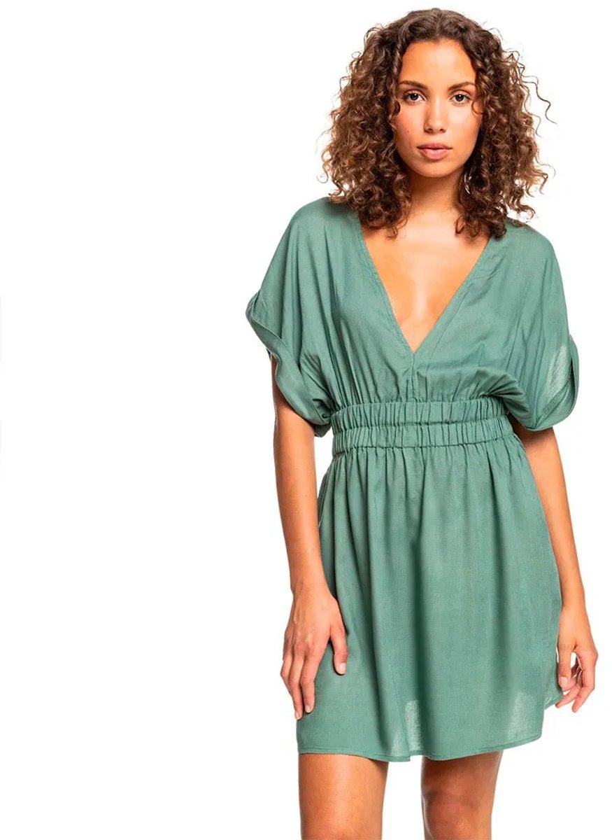 Roxy Funny Memo Korte Mouw Jurk L Vrouw Laurel Wreath