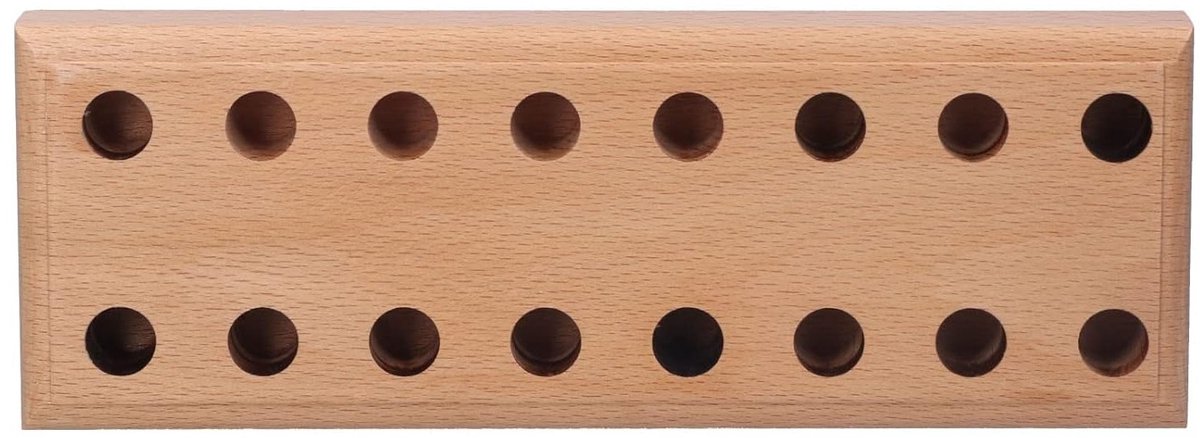 Tangen Opbergrek en Displaystandaard - 16 Gaten Houten Tangenhouder Organiser voor Handgereedschap en Sieraden maken