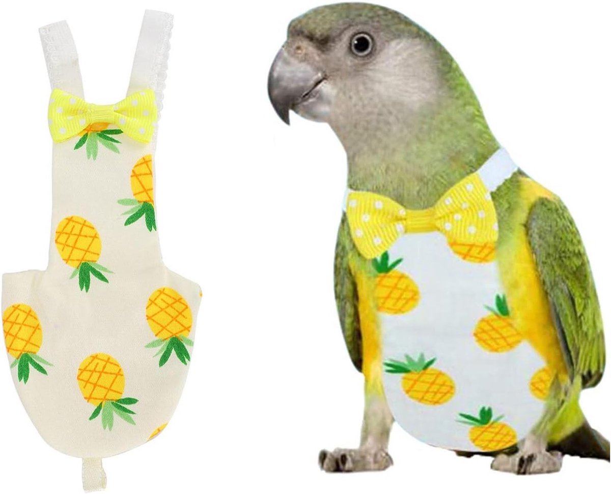 Wasbare en Ademend Papegaai Luier voor Vogels - Perfecte Kostuum voor Parkieten en Cockatiels