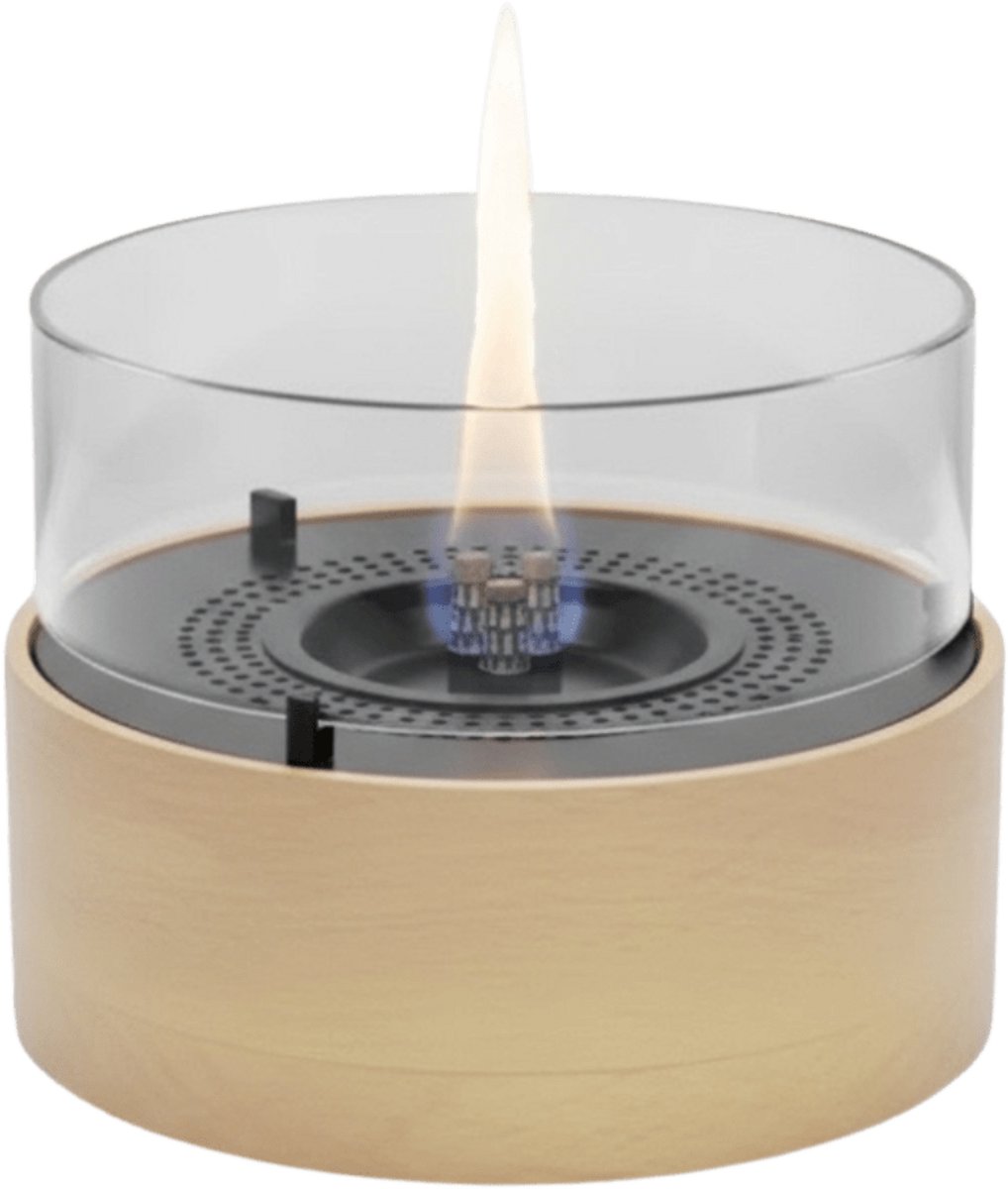 Bol.com Tenderflame Café 18 Tafelhaard – Oak – Natuurlijk – Houtlook – Tenderfuel – Bio-Ethanol Alternatief – Rookvrij, veilig, ... aanbieding