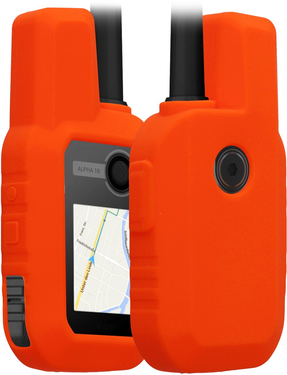 kwmobile Hoesje geschikt voor Garmin Alpha 10 - Beschermhoes voor handheld GPS - Back cover in oranje