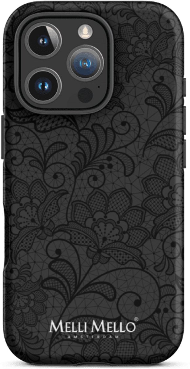 Melli Mello Telefoonhoesje Midnight Lace (Tough Case) - Apple iPhone 16 Pro