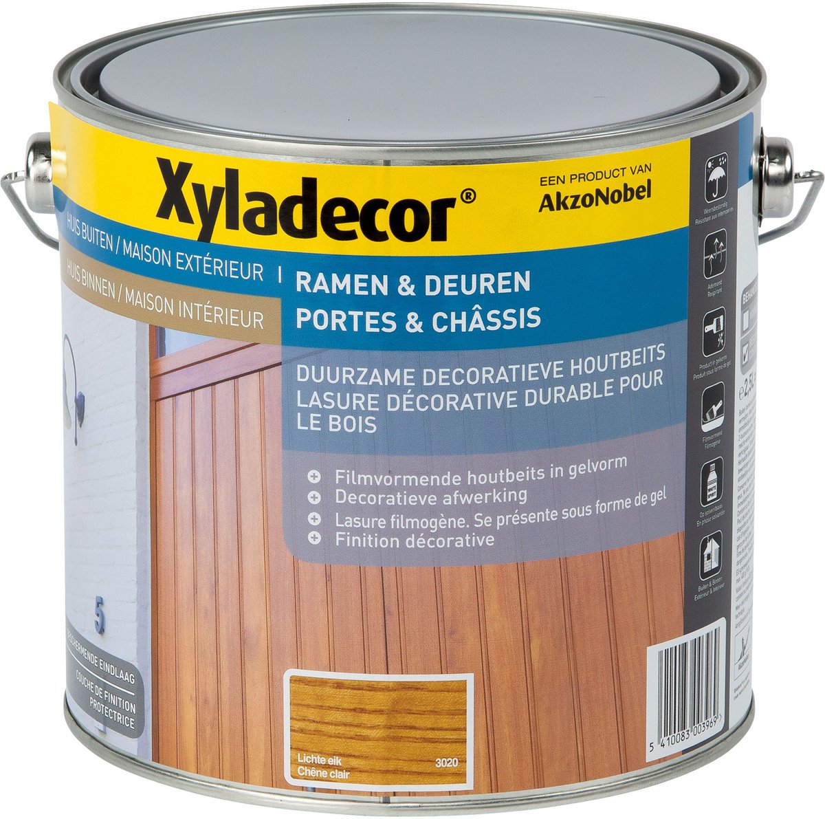 Xyladecor - Ramen & Deuren (solvent) - Lichte eik - 2,5 L