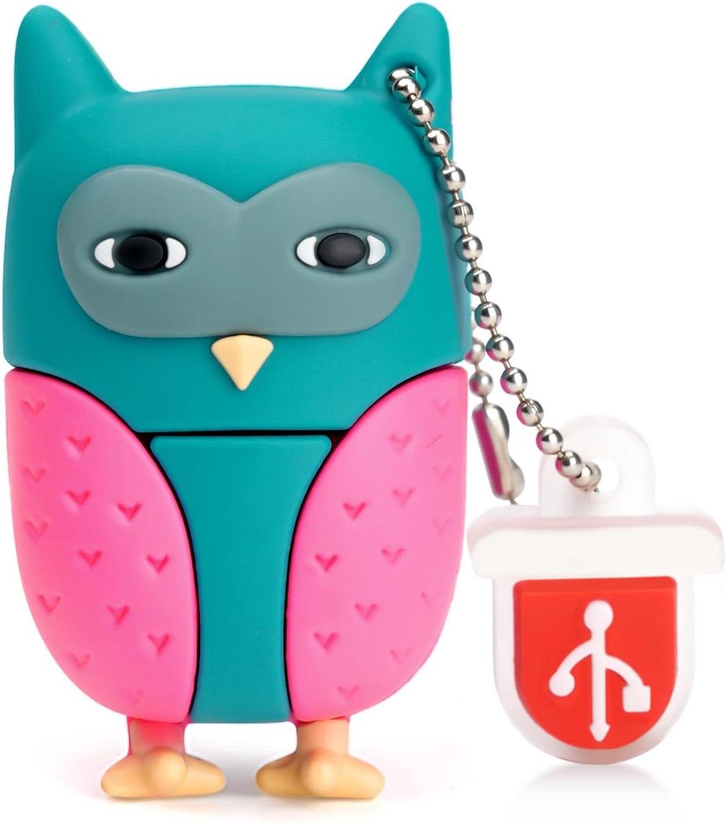 USB Flash Drive - Geheugenstick Pendrive - Data Opslag - Schokbestendige Uil - 32GB - Assorti