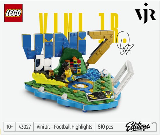 LEGO Editions - Vini Jr. – Faits saillants du football Ensemble de construction de football pour enfants - 43027