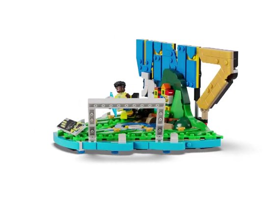 LEGO Editions - Vini Jr. – Faits saillants du football Ensemble de construction de football pour enfants - 43027