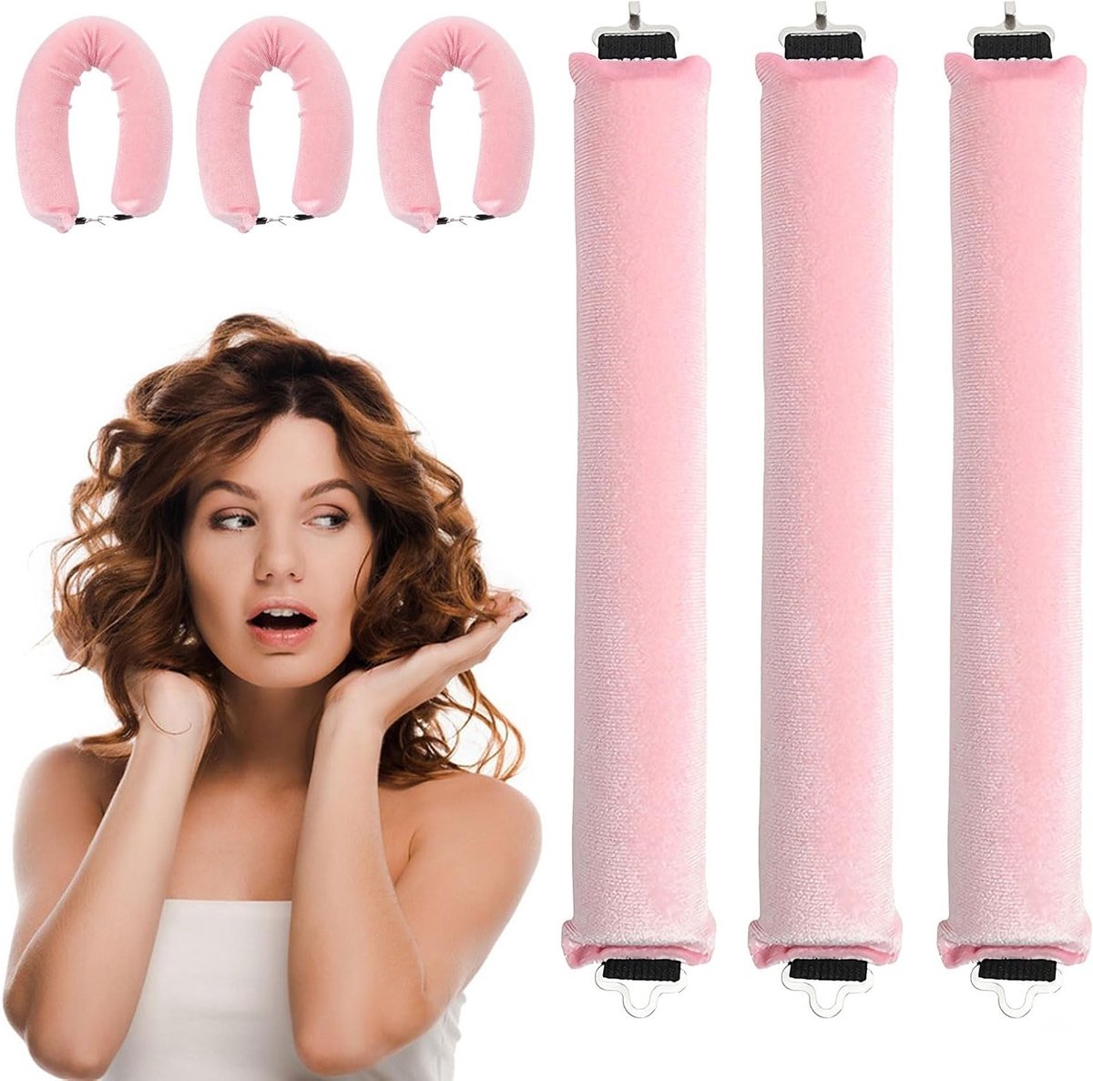 3-Pack Krultangen voor Grote Golven en Krullen zonder Hitte - Perfect voor Korte en Lange Haarstijlen