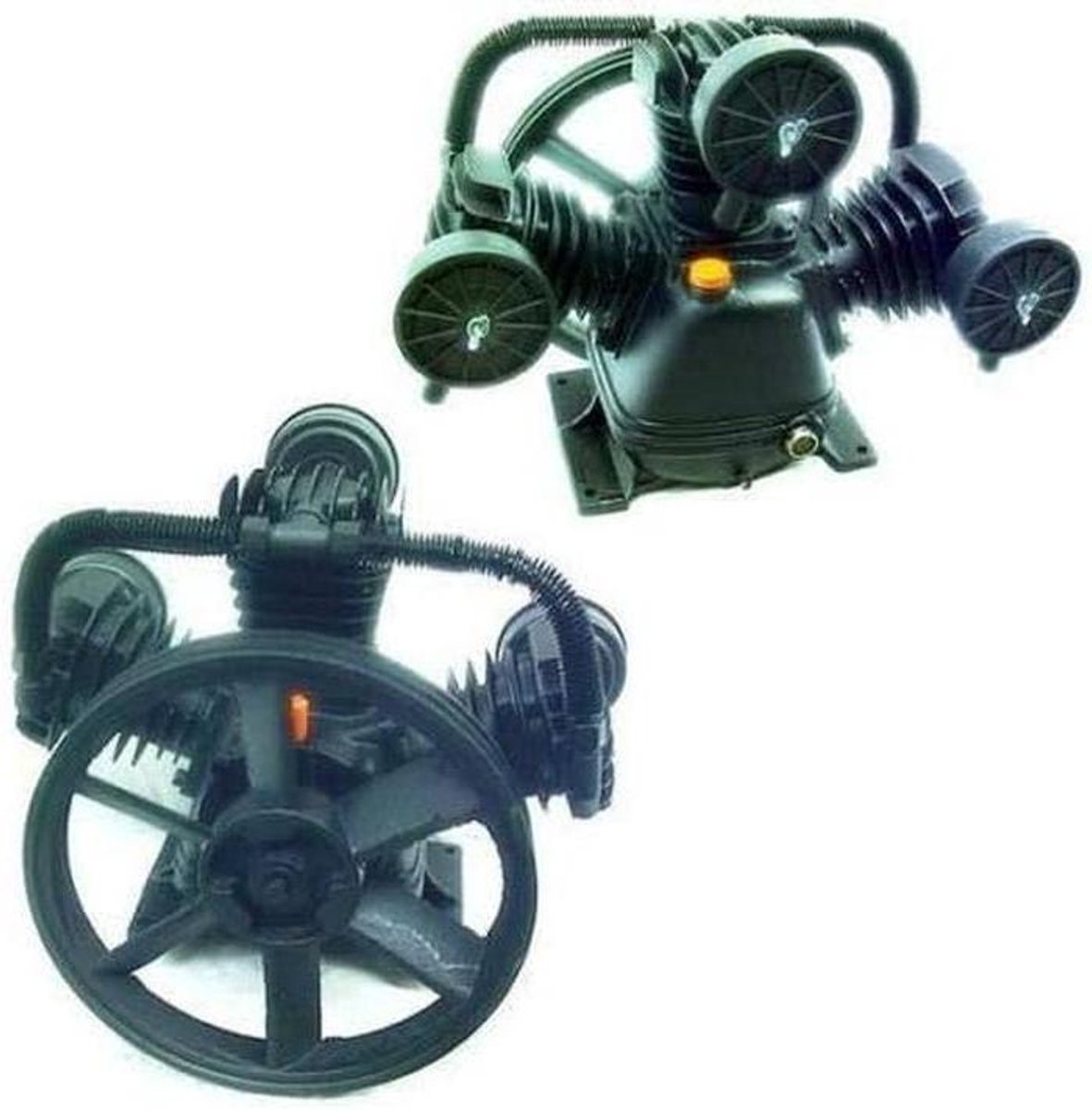 Compressor Aggregaat - Perslucht Aggregaat - Banden Oppompen - 3 Cilinders V-vorm - 580 Liter - Zwart