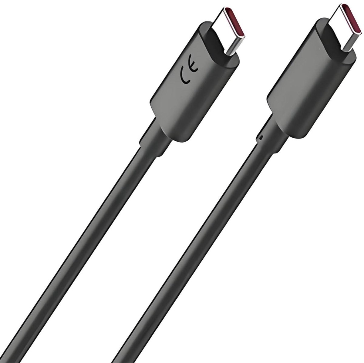USB-C naar USB-C Kabel - Snellaadkabel Oplaadkabel - Mobiel Opladen - 125W TurboPower - 1 meter - Zwart