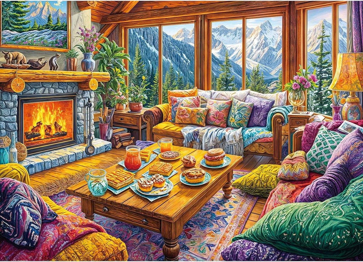 Puzzel 1000 stukjes - Legpuzzel Volwassenen - Ontspanning Thuis - Precisie Pasvorm Stukjes - 70 x 50 cm - Meerkleurig