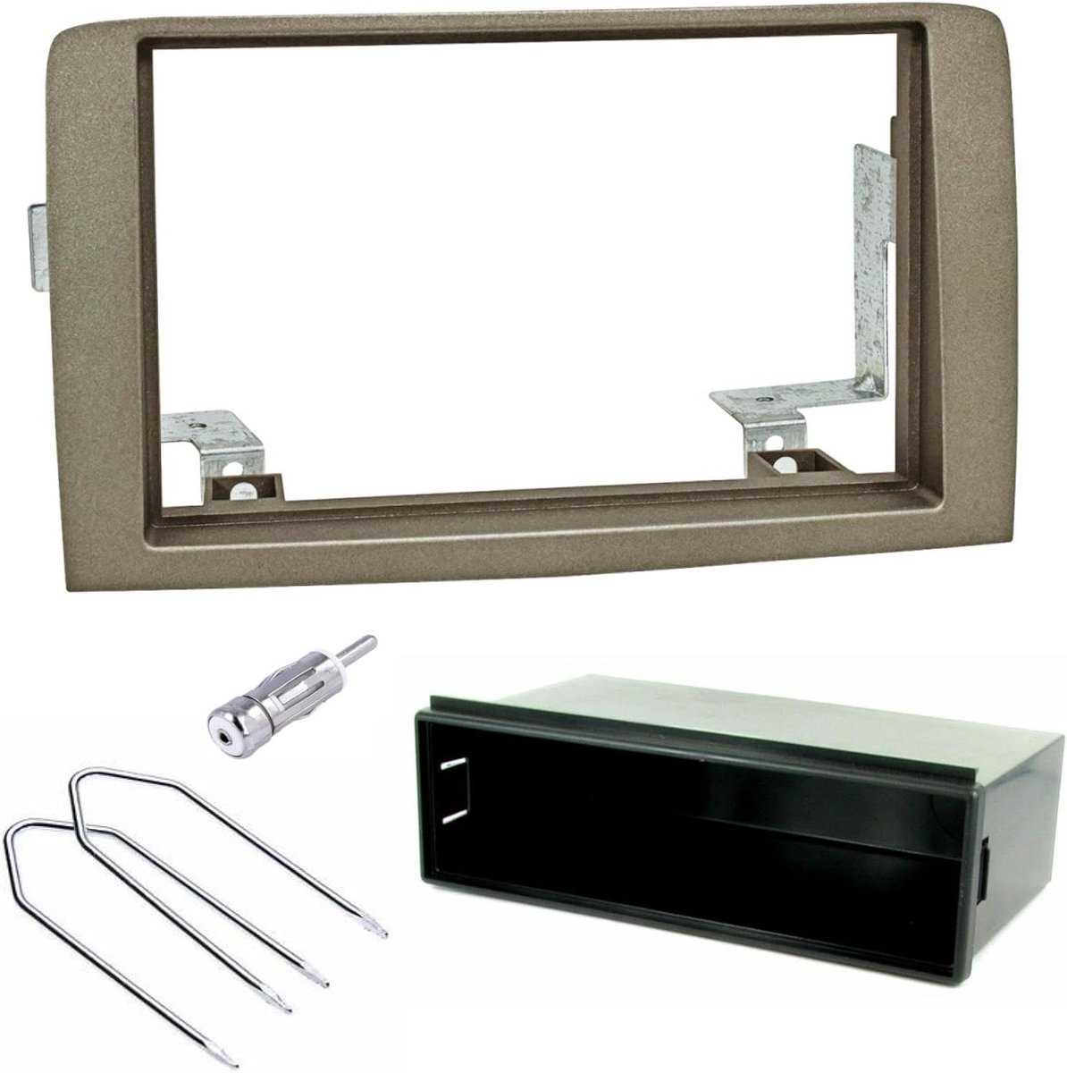 Autoradio Inbouwset - Radioframe Adapter - Auto Radio Installeren - 1 DIN 2 DIN - 182 x 58 mm