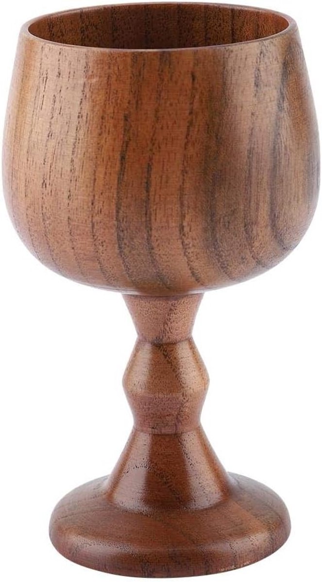 Elegante houten wijnglazen voor rode en witte wijn, multifunctionele houten kopjes voor koffie, thee en melk, duurzaam en natuurlijk design