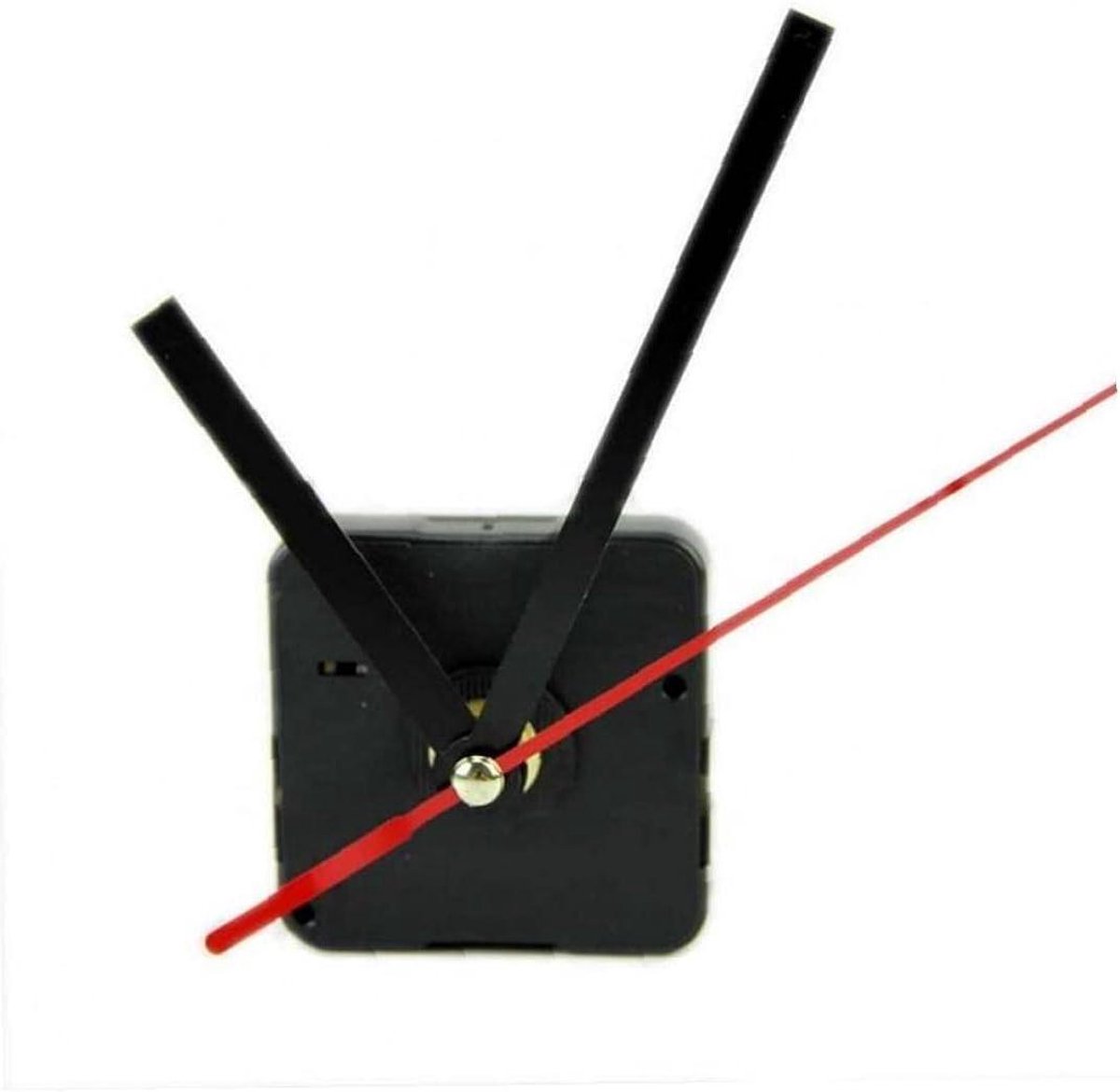 Wandklok Uurwerk - Klok Reparatie - Klok Maken - Stil Mechanisme - 55mm Host - Rood Zwart